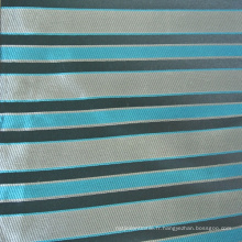Tissu Jacquard Strip Design Cushion en couleur bleue